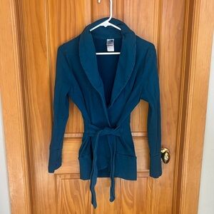 North Face Blue Women's Belted Sweatshirt